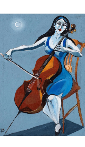 A chair, a cello, a night