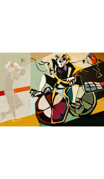 The boy and the kite